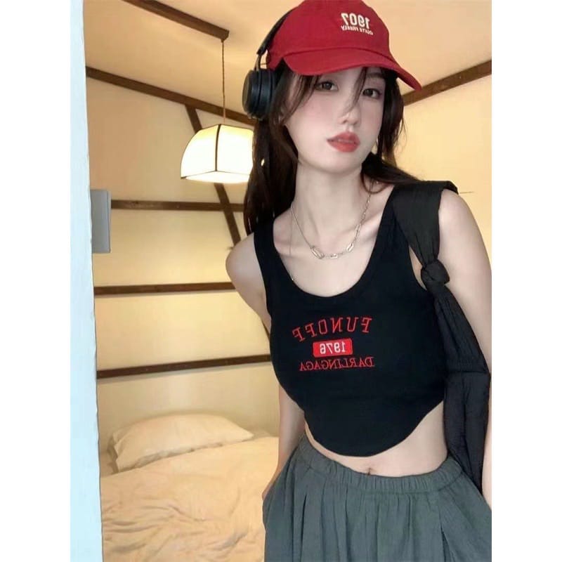 Áo Croptop Nữ Cotton Trẻ Trung Sẵn Mút Tôn Dáng