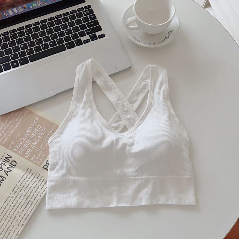 Áo Bra Dây Đan Chéo Trẻ Trung Sẵn Mút - hình 2