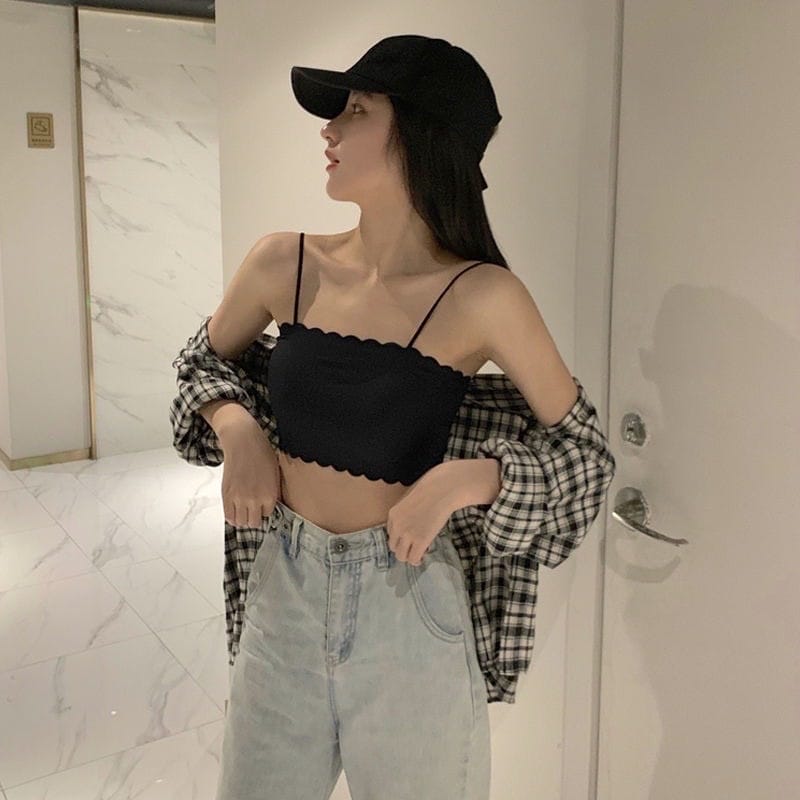 Áo Bra Úc Su Tăm Viền Sóng Kèm Mút Siêu Mát Hot Trend