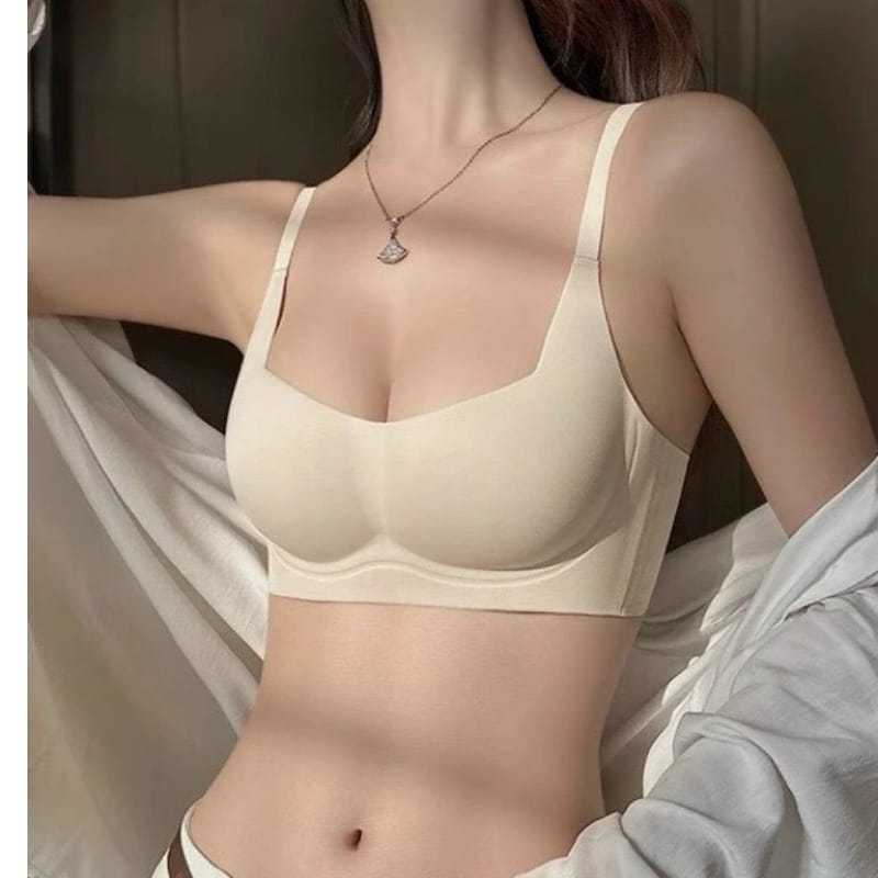 Áo Lót Úc Su Không Đường May Không Gọng Mút Vừa 2cm Cực Xinh - hình 1